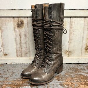 Freebird By Steven Grany OG Tall Lace Up Leather Boots